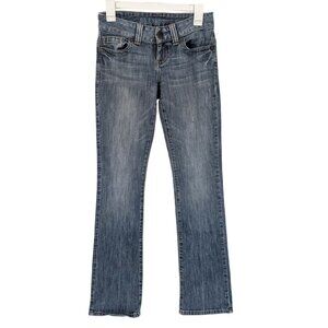 Vtg Guess Bootcut Jeans Low Rise Flare Y2K Denim Streetwear Indie Sleaze Size 26